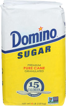 domino sugar granulated, 64 oz, premium pure cane sugar, free-flowing, all-purpose, high-quality