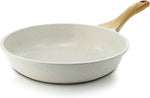 SENSARTE Nonstick Frying Pan Skillet, Swiss Granite Coating Omelette Pan, Healthy Stone Cookware Chef's Pan, PFOA Free (8/9.5/10/11/12.5 Inch) (9.5 Inch)