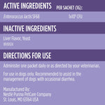 Purina Pro Plan Veterinary Supplements FortiFlora Daily Probiotics for Dogs, 30 count, supports digestive gut health and diarrhea relief