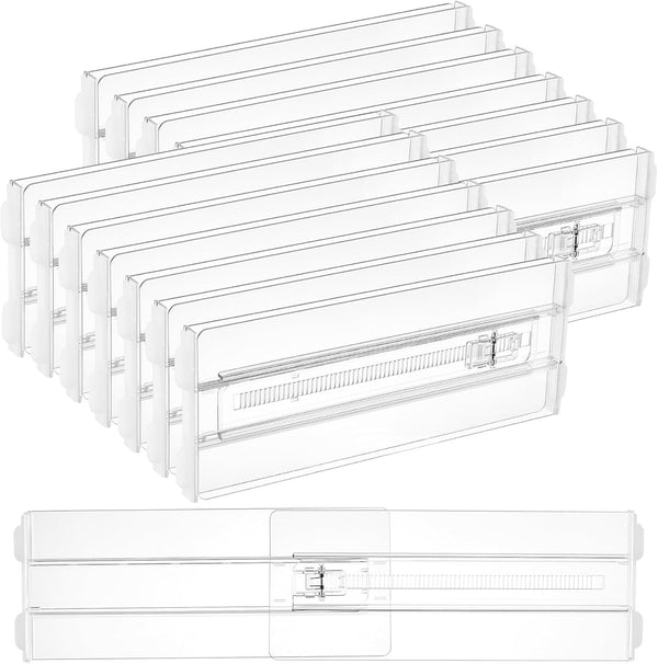 8 Pack Shallow Drawer Dividers for Kitchen Utensil and Underwear Storage