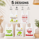 YoYoRain White Thank you T shirt bag, Grocery shopping bag Reusable and Disposable Supermarket Bag 11''x6''x21'' 100PCS