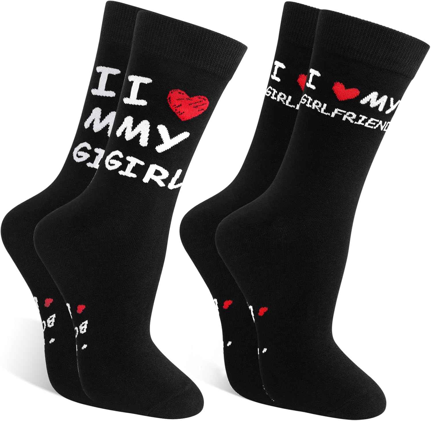 Valentines Day Socks for Men Women Him Her Girlfriend Boyfriend Couple, Anniversary Birthday Romantic Heart Gifts
