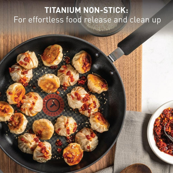 T-fal Ultimate Hard Anodized Nonstick Fry Pan Set 2 Piece, Oven Broiler Safe