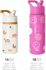 Simple Modern Marvel Spider Man Kids Water Bottle with Straw Lid
