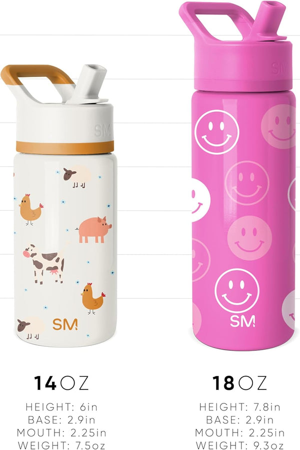 Simple Modern Marvel Spider Man Kids Water Bottle with Straw Lid