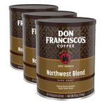 Don Francisco's Hawaiian Hazelnut Ground Flavored 100% Arabica Coffee - 3 x 10 oz Recyclable Cans for Gourmet Brew