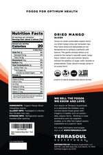 Terrasoul Superfoods Organic Dried Mango Slices, 16 Oz, No-Added Sugar, Gluten-Free, Vegan