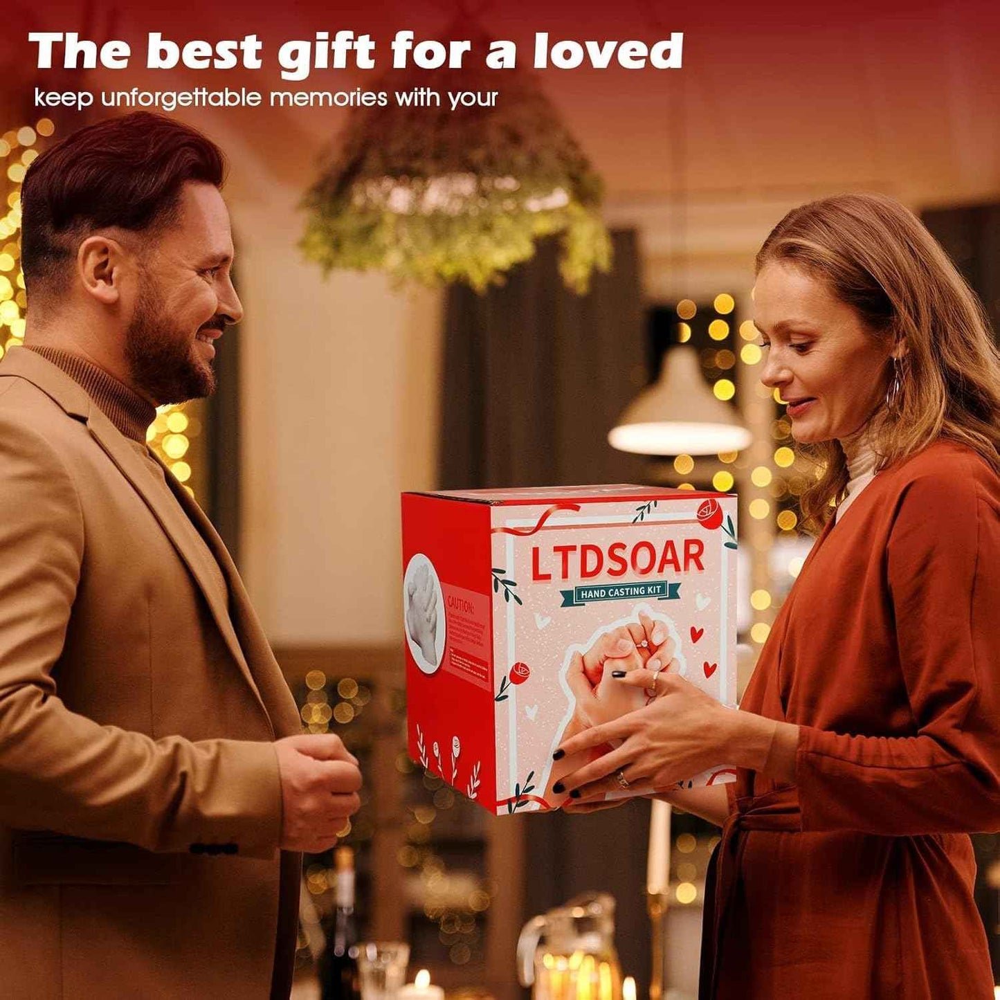 LTDSOAR Hand Casting Kit, Couples with Practice Kit, Hand Mold Kit for Adults & Kids, Romantic Anniversary Wedding Birthday for Her or Him,Boyfriend Girlfriend Unique Christmas Stocking Stuffers Gift