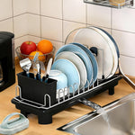 Compact Dish Drying Rack for Countertops, Small-Sized for Dorms and RVs