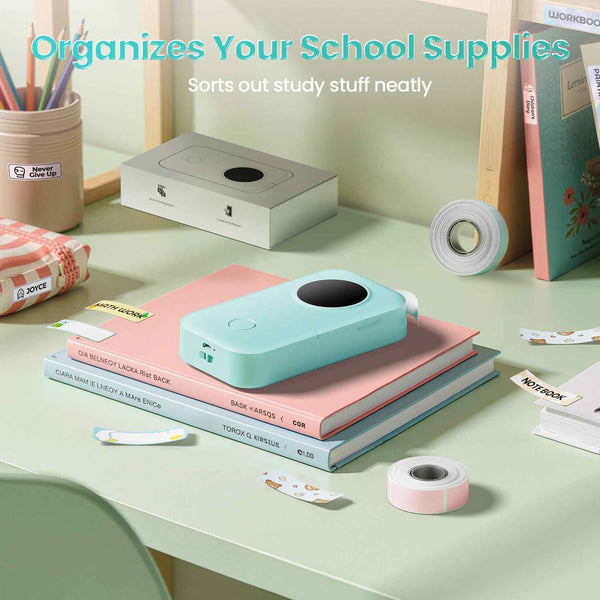 Phomemo Label Maker, D30 Portable Bluetooth Mini Label Printer Machine, Smartphone Handheld Thermal Sticker Small Labeler Multiple Templates Fonts Icon Inkless Custom Label for Home Kids, School Item