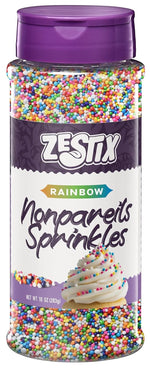 Rainbow Nonpareils Sprinkles 10 oz - Kosher Mini Round Sprinkles for Baking, Cupcakes, Cookies, Cakes, Ice Cream and Cake Decorations
