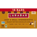 larabar peanut butter chocolate chip bars, 28.8 oz, 18 ct, gluten free, vegan