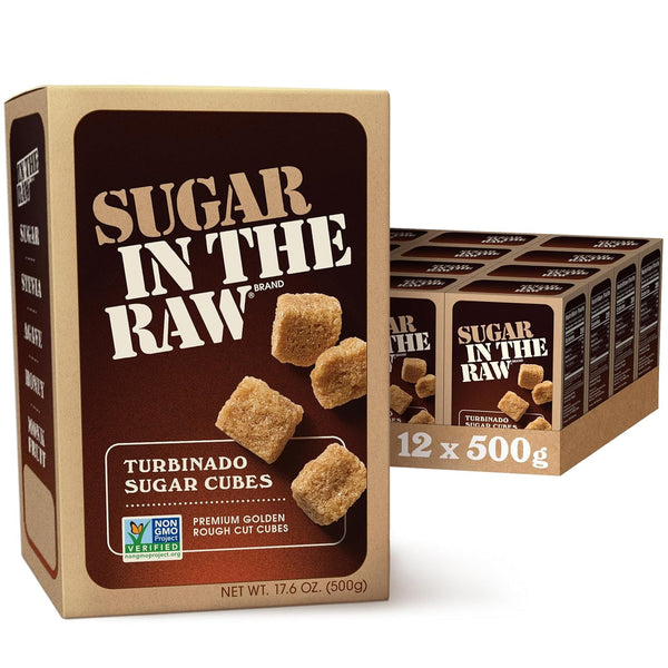 Sugar In The Raw Turbinado Cane Sugar Packets, 200 Ct Box, Pure, Non-GMO, Kosher, Vegan