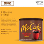 McCafe Medium Roast Ground Coffee 30 oz Canister 100 Arabica Beans Kosher
