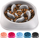 MateeyLife slow feeder dog bowls, 2PCS, anti-choking puzzle dog food bowls, anti-slip interactive feeding slow down eating for medium breeds