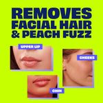 Sensitive skincare solution with collagen, coconut milk, and gentle face hair removal cream for smooth skin prep