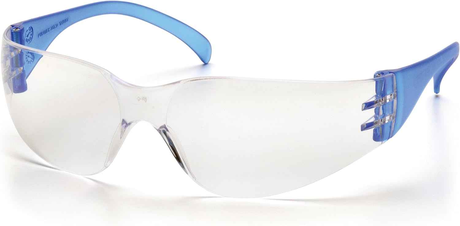 Pyramex Intruder Safety Eyewear Clear Frame Full Foam Padding Clear Anti-Fog Lens | Full Foam Padding, Clear Frame
