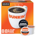 Dunkin' Single-Serve Coffee K-Cup Dark Roast Carton of 4 Boxes of 22