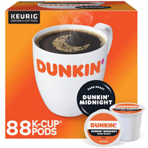 Dunkin' Single-Serve Coffee K-Cup Dark Roast Carton of 4 Boxes of 22