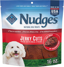 Blue Buffalo Nudges Jerky Cuts Dog, Made in the USA with Natural Ingredients