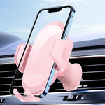 Car Phone Holder with Metal Hook Clip and Air Vent Cell Phone Stand