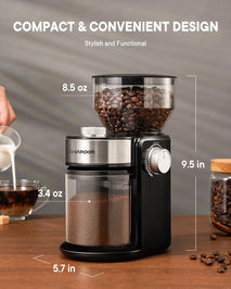 SHARDOR Electric Burr Coffee Grinder 2.0 for Home Use with 16 Precise Settings