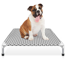 Elevated Cotton Dog Bed, Medium Size, Non-Slip Feet, 70lbs Capacity