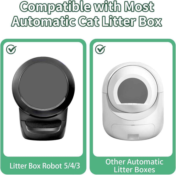 anwa 40-count heavy-duty extra thick cat litter box liners for automatic and robot litter boxes