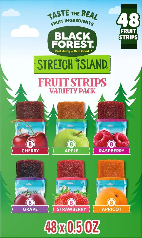 Black Forest Stretch Island Fruit Strips, Strawberry, 0.5ounce Strips (Pack of 30)