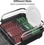 Expandable Stainless Steel Dish Drying Rack for Kitchen Counter