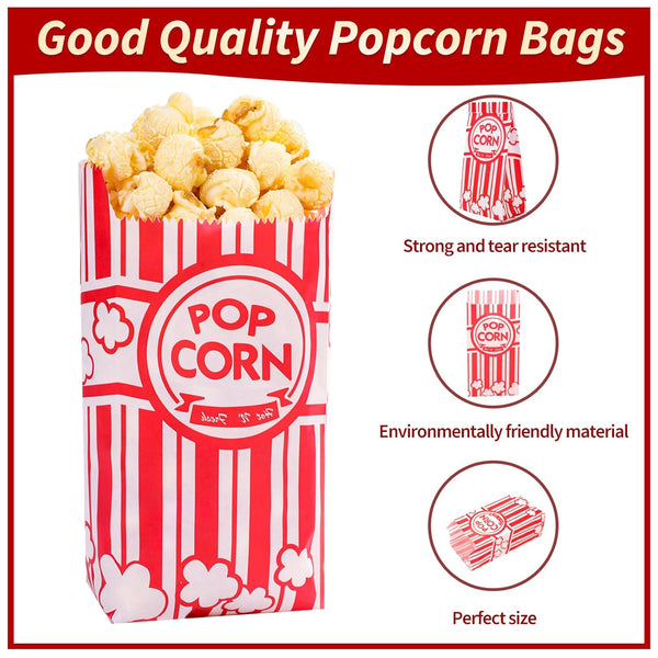 600 pack 1oz popcorn bags for popcorn machines and movie nights