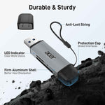 acer SD Card Reader USB C, Dual Slots USB 3.0 Type C to Micro SD Card Adapter, Memory Card Reader for MicroSD, SDHC, SDXC, Compatible with Laptop, PC, iPhone16/15, MacBook Pro/Air, iPad Pro, Android