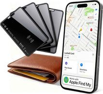 2026 New [Apple MFi Certified] Slim Wallet Tracker Card 0.09in for Apple Find My (iOS Only), GPS Tracker Card (4 Pack) for Airtag Wallet, Wireless Charging, Key Finder and Item Locator for Passport