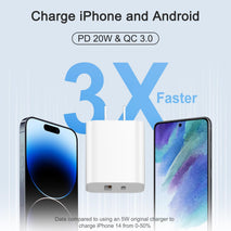 [4 Pack] USB C Charger Block Charging Block Type C Charger 20W Wall Chargers for iPhone Air/17/17 Plus/17 Pro/17 Max/16/16 Plus/16 Pro Max/15/15 Pro Max/14/13/12/Samsung/Android
