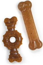 Nylabone Ring Bone Chew Toy for Puppies, Puppy Teething Toys, Puppy Enrichment Toys, Chicken Flavor, X-Small Dogs - Up to 15 lbs, 1 Count