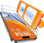 TOCOL for iPhone 17 Screen Protector 6.3 inch 9H Hardness Military Grade Shatterproof HD Tempered Glass for Full Coverage Protection 2 Pack