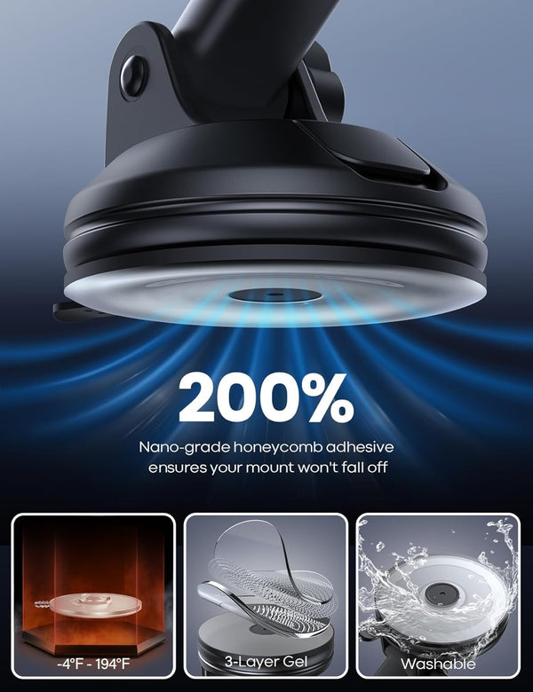 Lamicall Car Phone Holder with 360° Rotation and Adjustable Mount