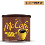 McCafe Breakfast Blend Light Roast Ground Coffee, 30 oz Canister