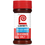 Lawry's 25% Less Sodium Seasoned Salt, 8 oz, Kosher Certified, No MSG Added, All-Purpose Seasoning for Beef, Pork, or Poultry