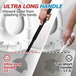 2-in-1 toilet plunger and brush set with extended handle for easy bathroom cleaning and maintenance