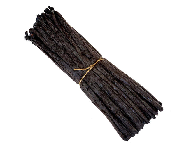 FitNClean Madagascar Vanilla Beans Bulk Fresh Organic Grade A Pods Non-Gmo 5 Long for Baking and Extract