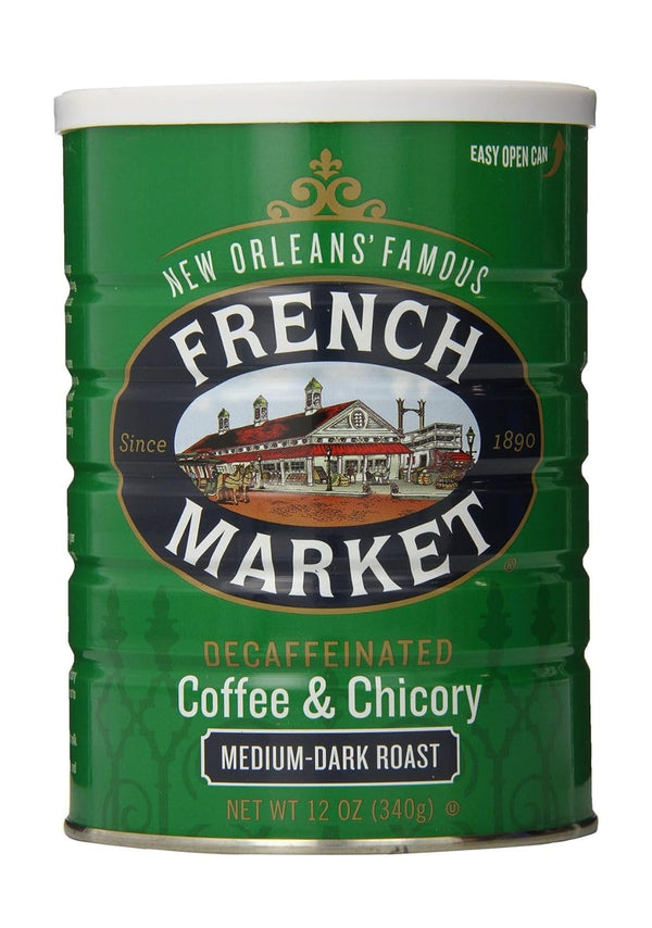 French Market Coffee & Chicory Dark Roast Ground Coffee, 12oz Can (Pack of 1)