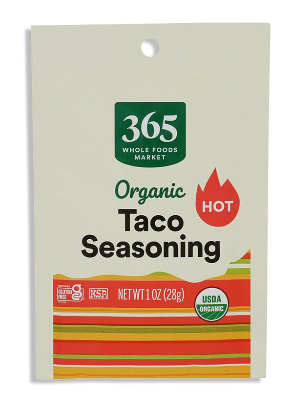 365 by Whole Foods Market, Organic Taco Seasoning, Non-GMO, 1-Ounce Single-Packet