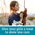 Love My Girls: Chicken Snacks - Fruit & Worms - 5lb Bag - Global Harvest, Gourmet Multi-Grain Treats, Corn-Free, Nutritious & Protein Rich Mealworms