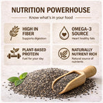 Organic Black Chia Seeds 4 lb Bulk – High Fiber Omega-3 Superfood, Non-GMO, Gluten Free, Vegan, Kosher, Whole Chia Seeds for Smoothies, Chia Pudding, Overnight Oats & Baking – Cereausly