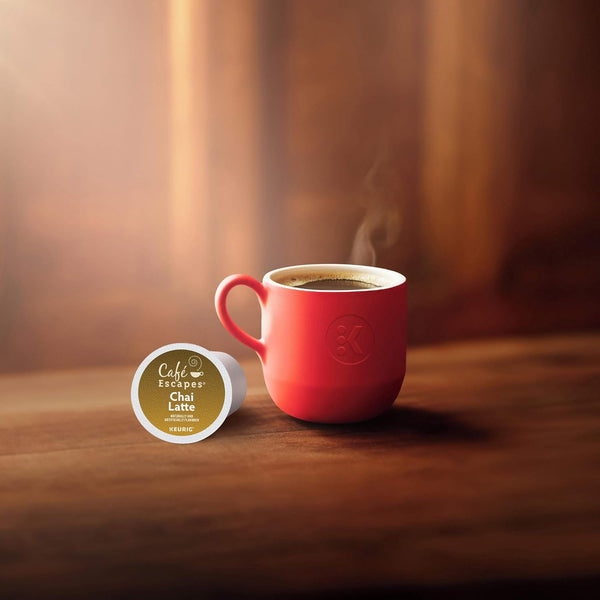 Cafe Escapes Chai Latte Keurig Single-Serve K-Cup Pods, 72 Count, Black Tea and Exotic Spices