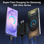 45W USB C Super Fast Charger Type C Charger Fast Charging Android Phone Charger Block with 10FT Type C Charging Cable for Samsung Galaxy S26 Ultra/S26/S26+/S25/S25 Ultra/S25+/S24 Ultra/S23 Ultra/S22