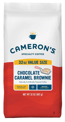 Cameron's Chocolate Caramel Brownie Blend, 32 Ounce Ground Coffee Bag, Sustainably Sourced Arabica Coffee