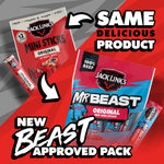 Jack Link's x MrBeast Original Mini Beef Jerky Sticks, 12 Pack, 0.5 oz Meat Sticks
