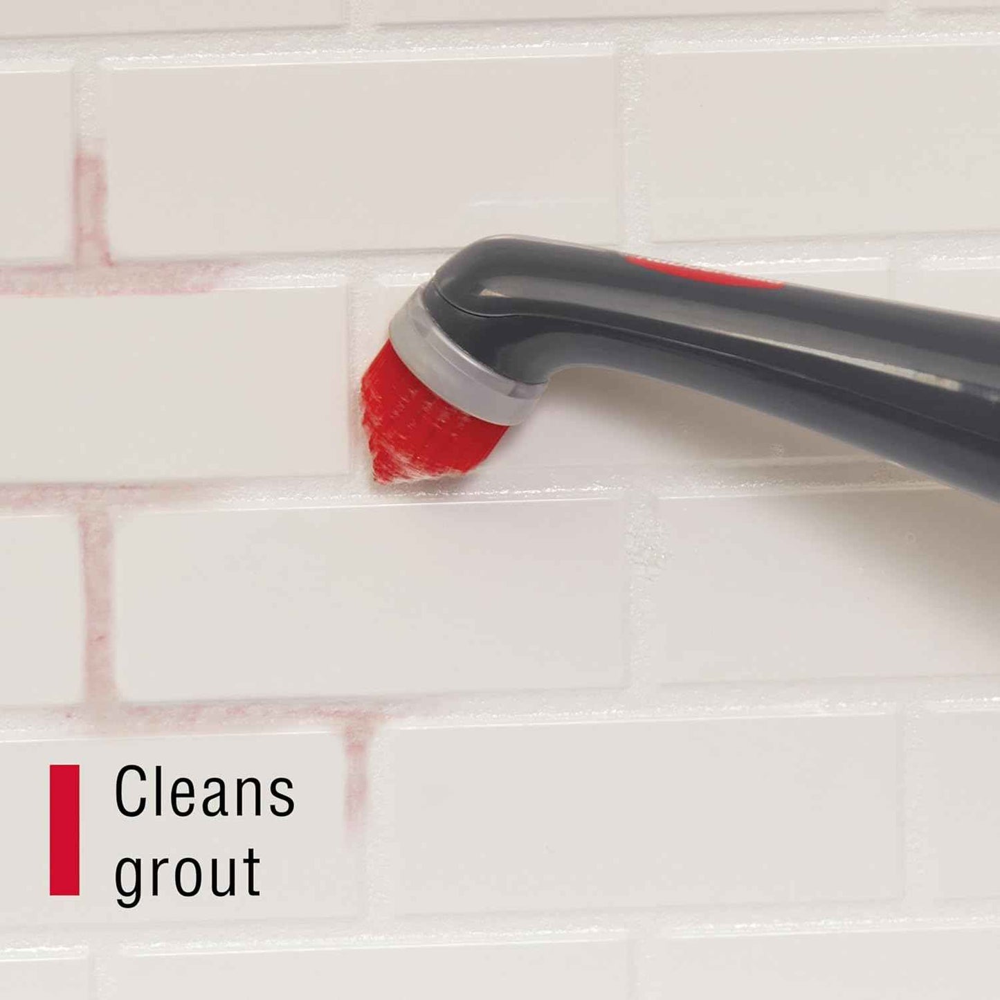 Rubbermaid Reveal Power Scrubber with Multi-Purpose & Grout Head, Cordless Electric Battery Powered Scrub Brush, Water Resistant, for Home/Kitchen/Bathroom/Grout/Tile/Shower/Tub